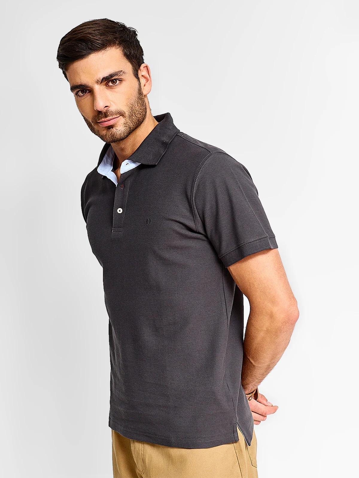 POLO MANGA CORTA ALGODÓN HOMBRE CACHAREL - 1