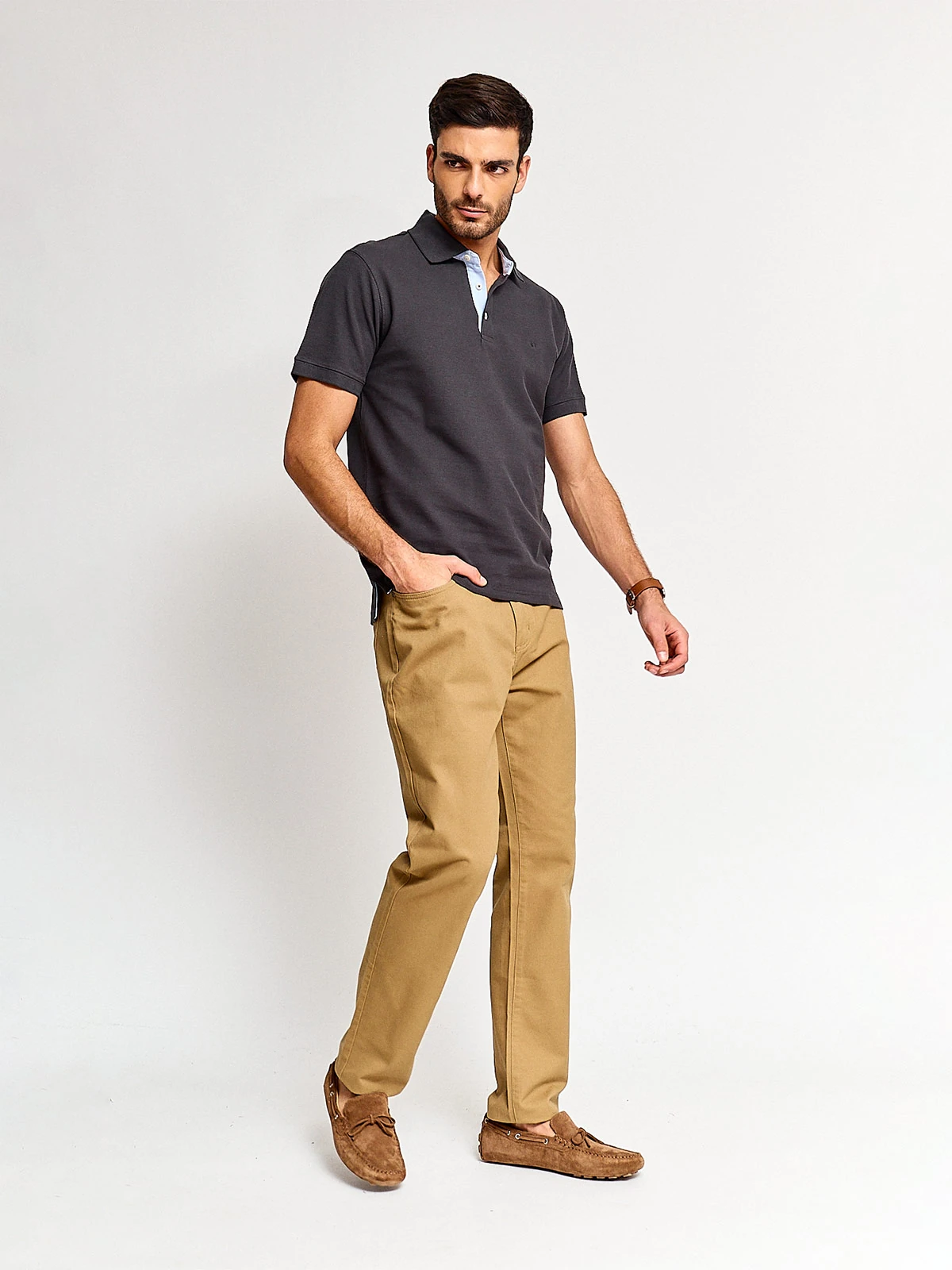 POLO MANGA CORTA ALGODÓN HOMBRE CACHAREL - 4