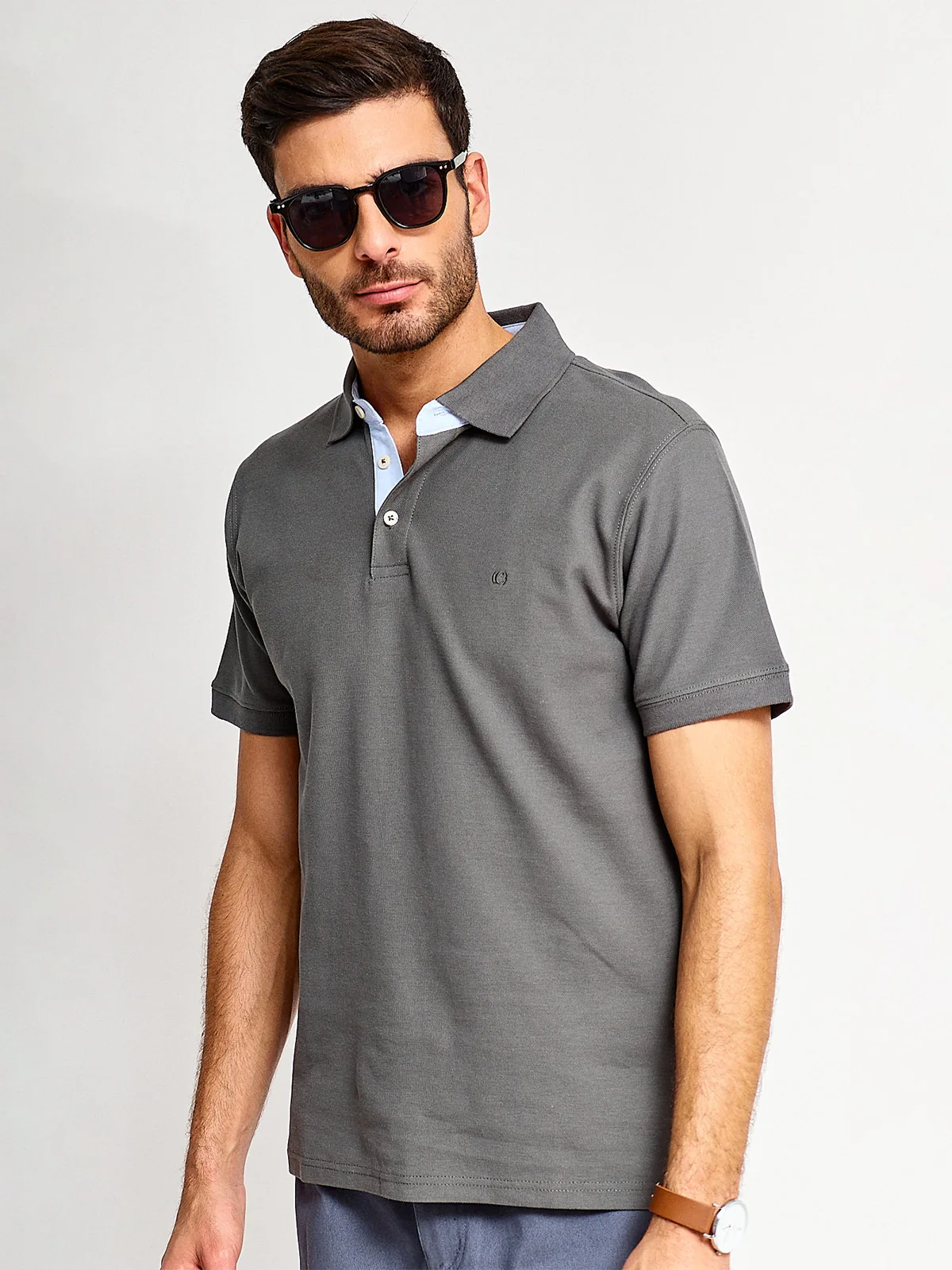 POLO MANGA CORTA ALGODÓN HOMBRE CACHAREL - 1