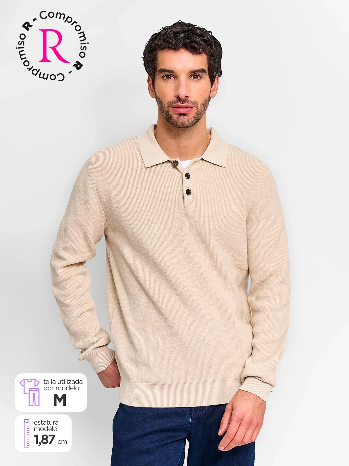 CHOMPA HOMBRE NAVIGATA HALF ZIPPER ANGELA - 1