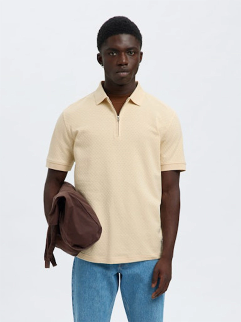 POLO MANGA CORTA HOMBRE SELECTED SLHISAAC - 1