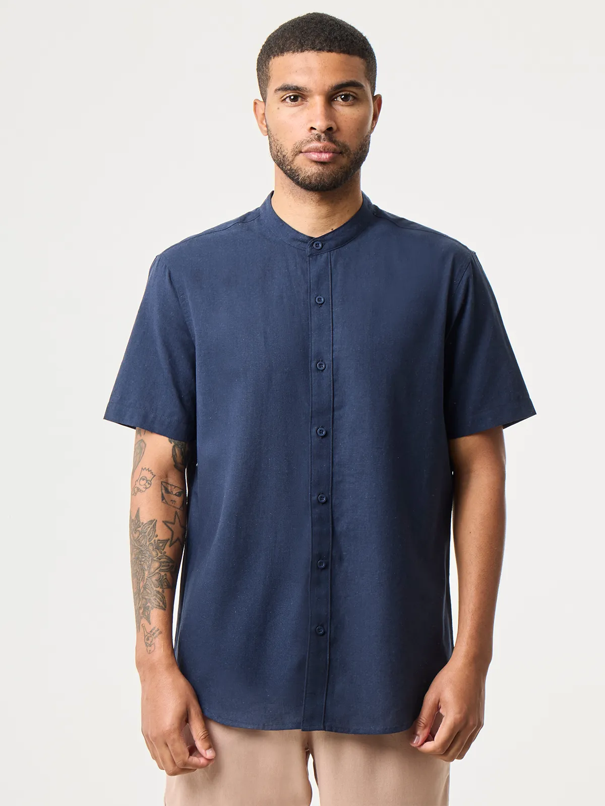 CAMISA MANGA CORTA LINO HOMBRE MARQUIS TULUM - 1