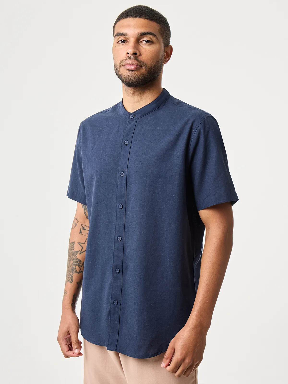 CAMISA MANGA CORTA LINO HOMBRE MARQUIS TULUM - 3