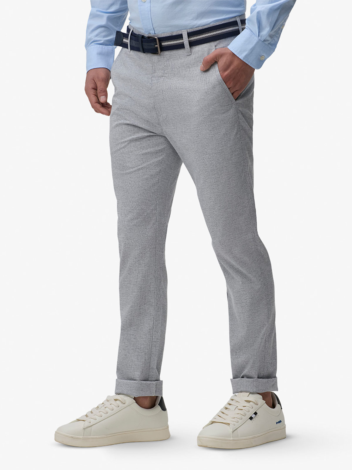 PANTALÓN HOMBRE JOHN HOLDEN LOOK LINO PCA0027 AZUL - 1