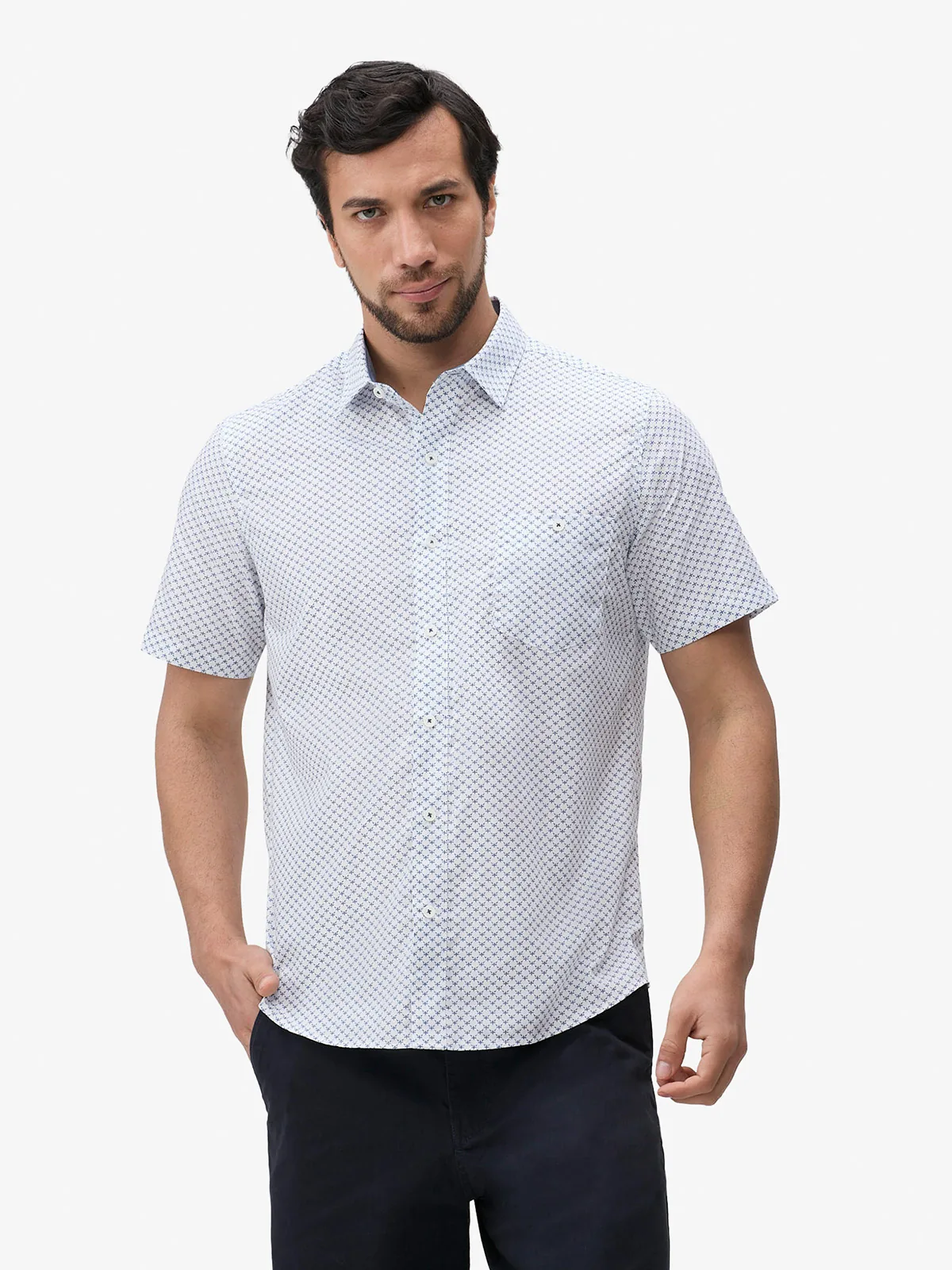 CAMISA MANGA CORTA HOMBRE JOHN HOLDEN ENZO 9CY659 - 1
