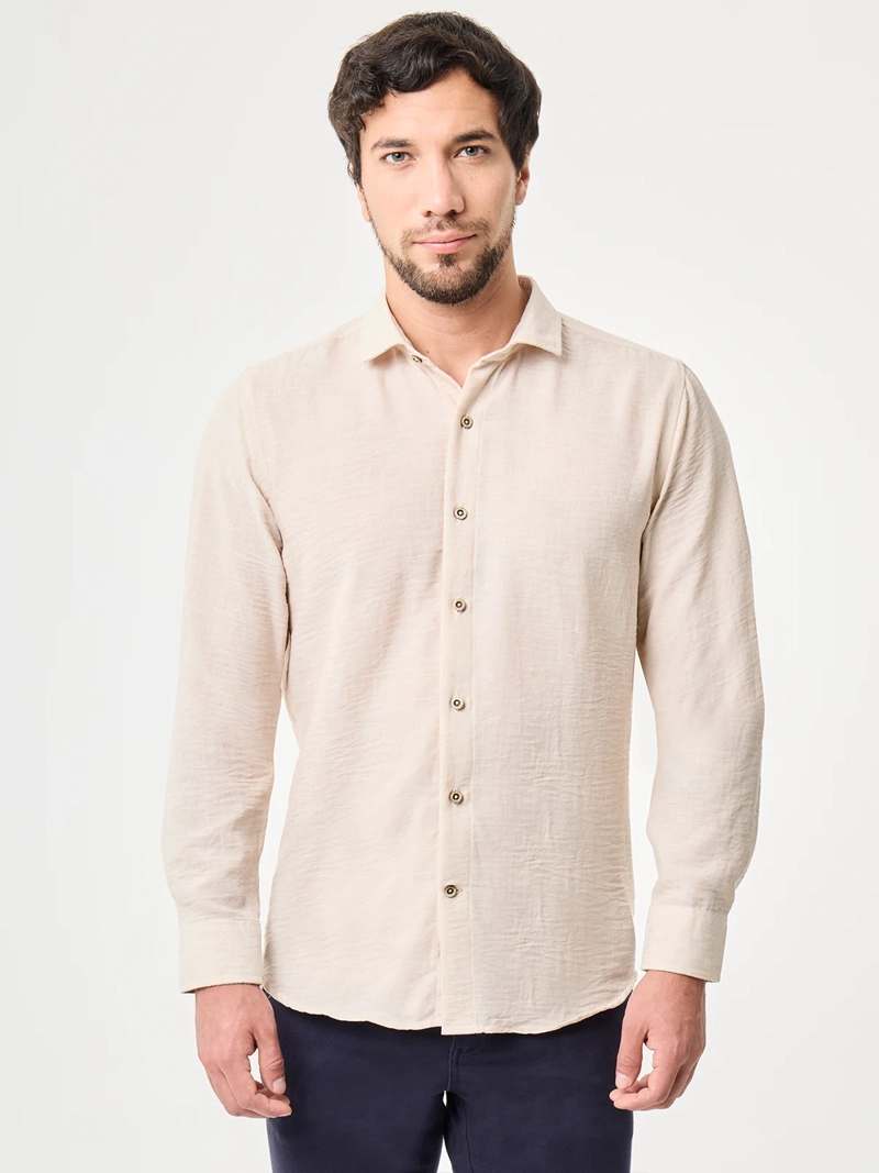 CAMISA MANGA LARGA LINO HOMBRE JOHN HOLDEN GAEL 9CY641 - 1