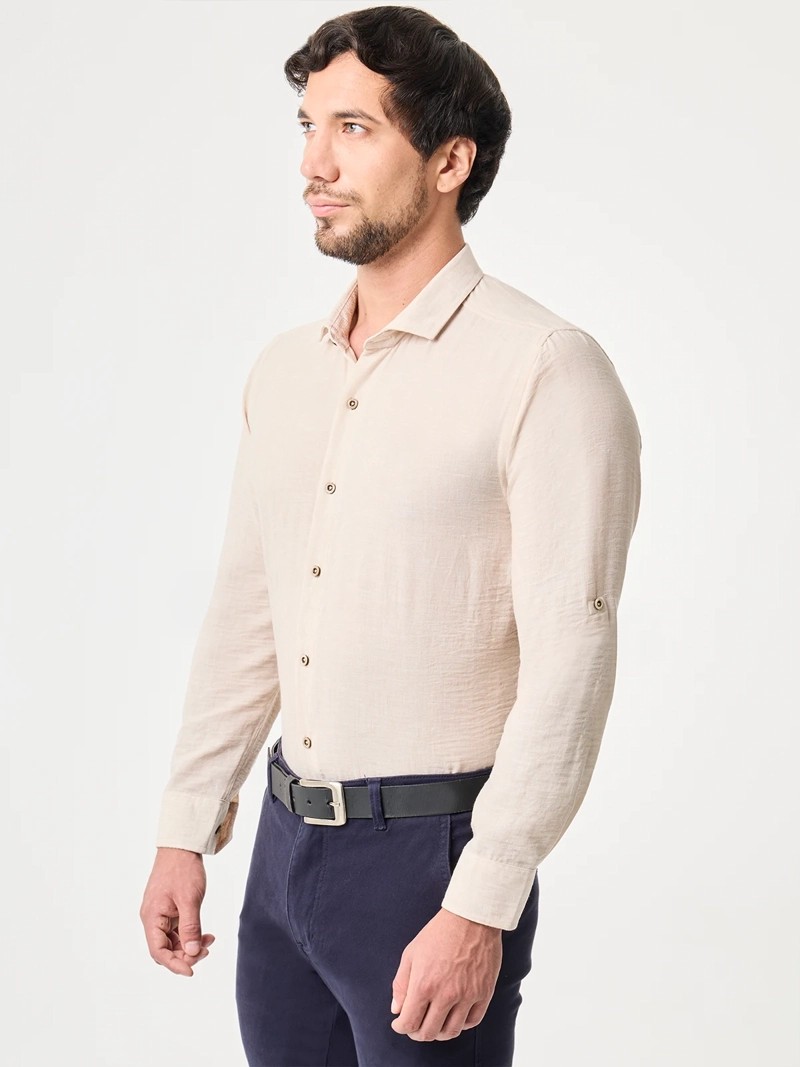 CAMISA MANGA LARGA LINO HOMBRE JOHN HOLDEN GAEL 9CY641 - 3