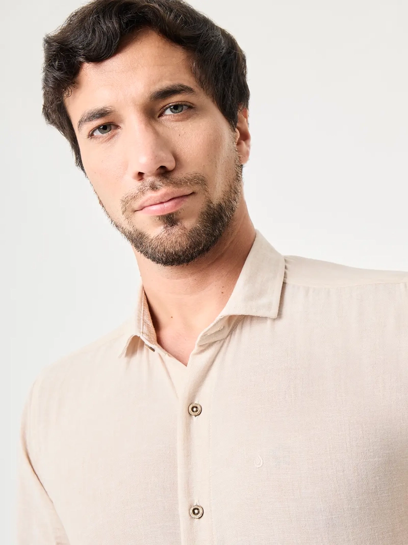 CAMISA MANGA LARGA LINO HOMBRE JOHN HOLDEN GAEL 9CY641 - 4