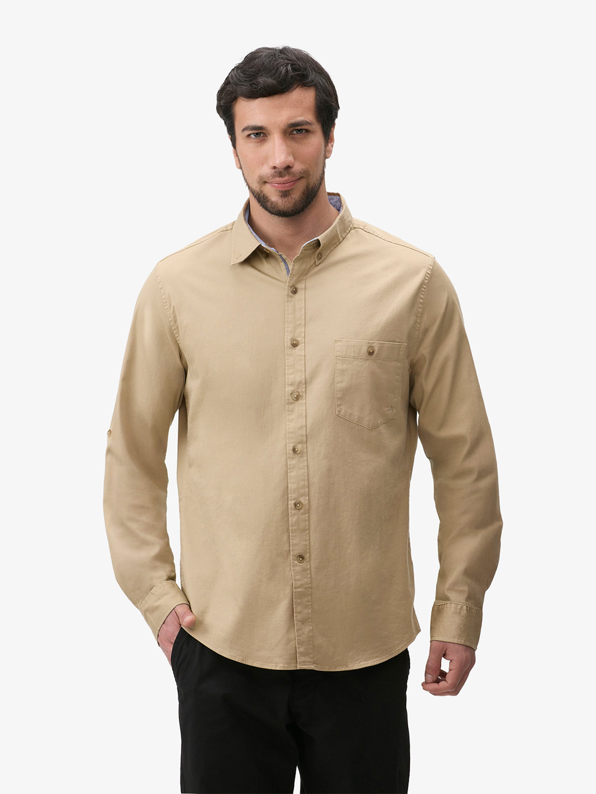 CAMISA MANGA LARGA HOMBRE JOHN HOLDEN IKER 9CY676 - 1