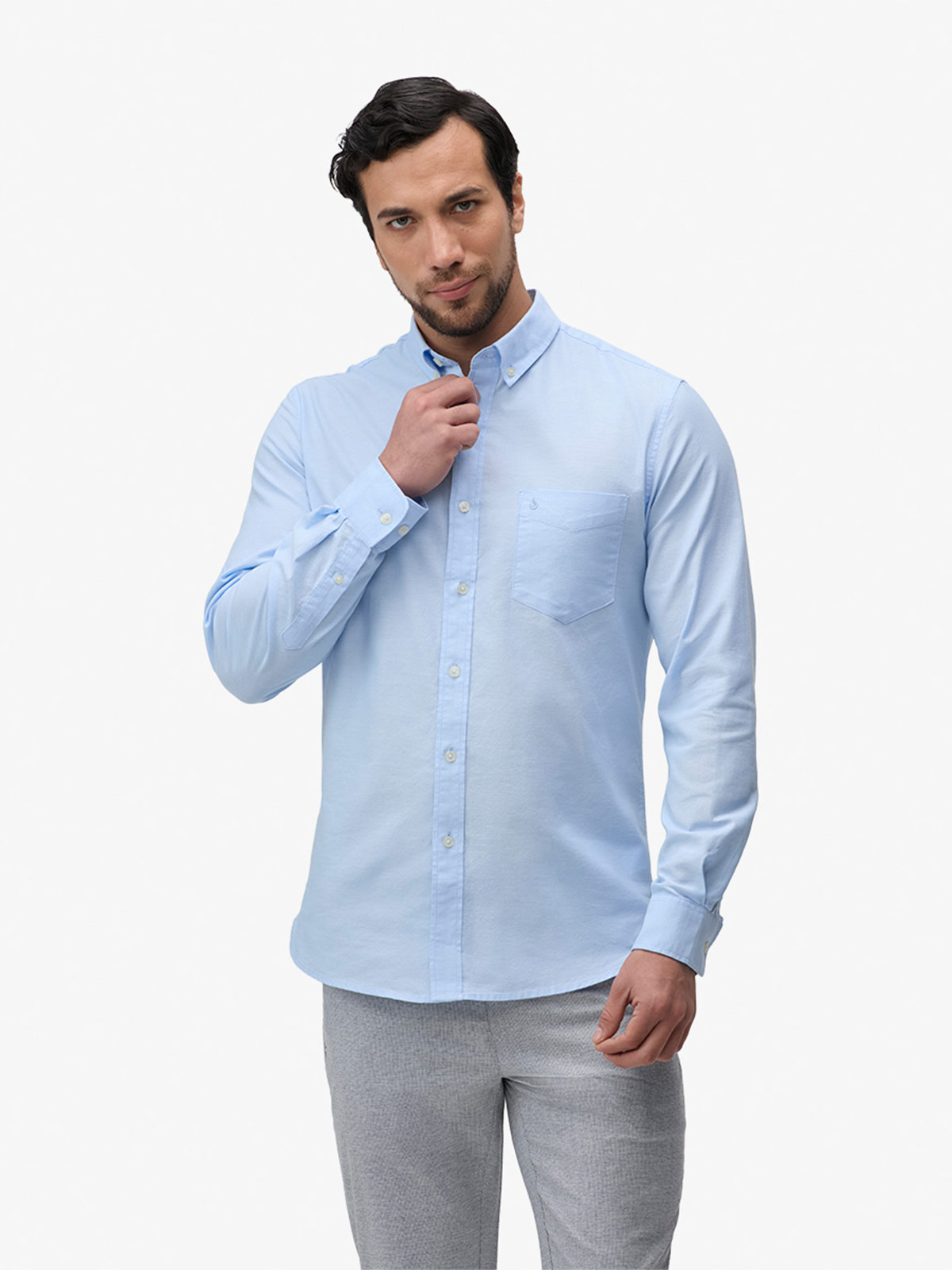 CAMISA MANGA LARGA HOMBRE JOHN HOLDEN OXF LETMAN 9CY684 - 1
