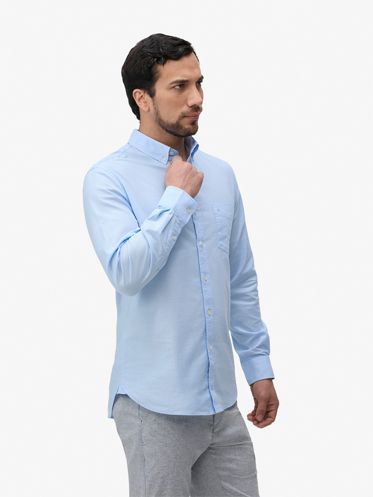 CAMISA MANGA LARGA HOMBRE JOHN HOLDEN OXF LETMAN 9CY684 - 3