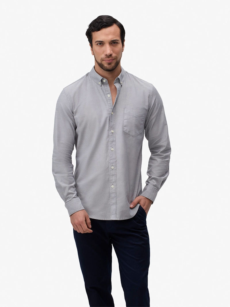 CAMISA MANGA LARGA HOMBRE JOHN HOLDEN OXF LETMAN 9CY684 - 1