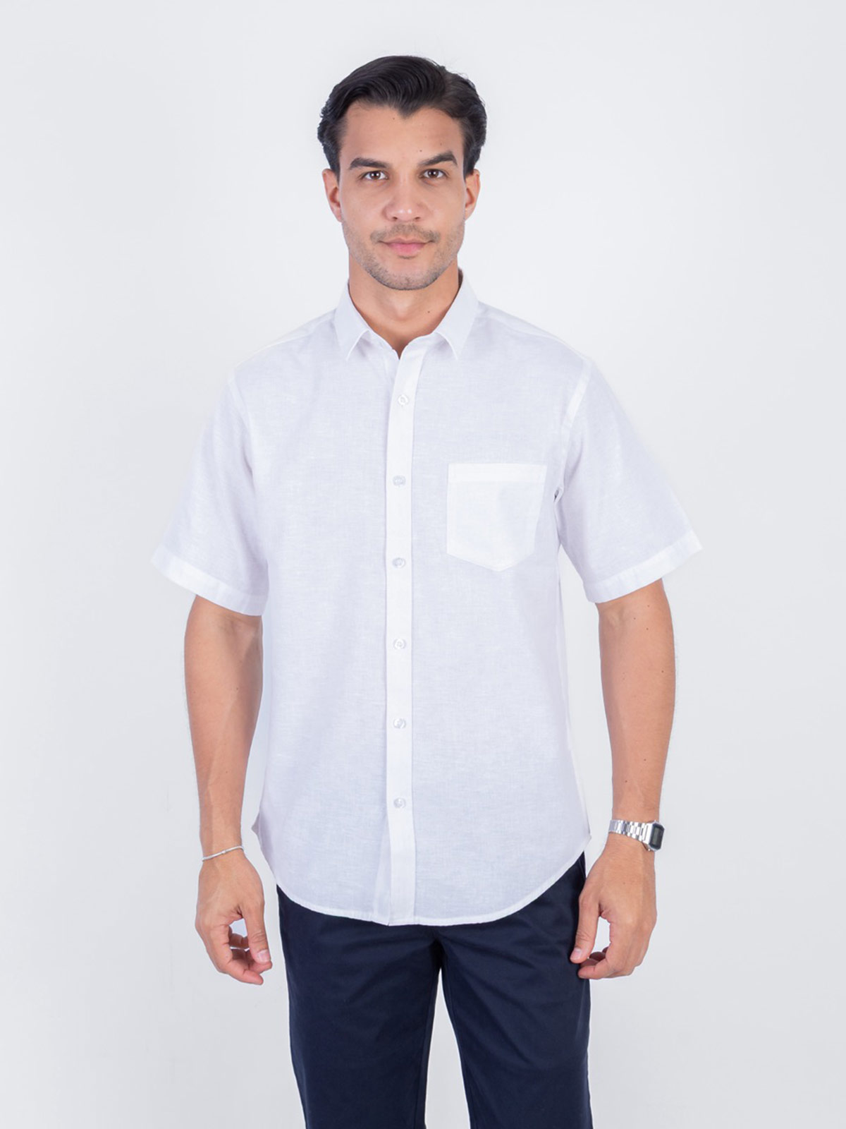 CAMISA LINO MANGA CORTA HOMBRE PIERRE CARDIN PC-62802CA - 1