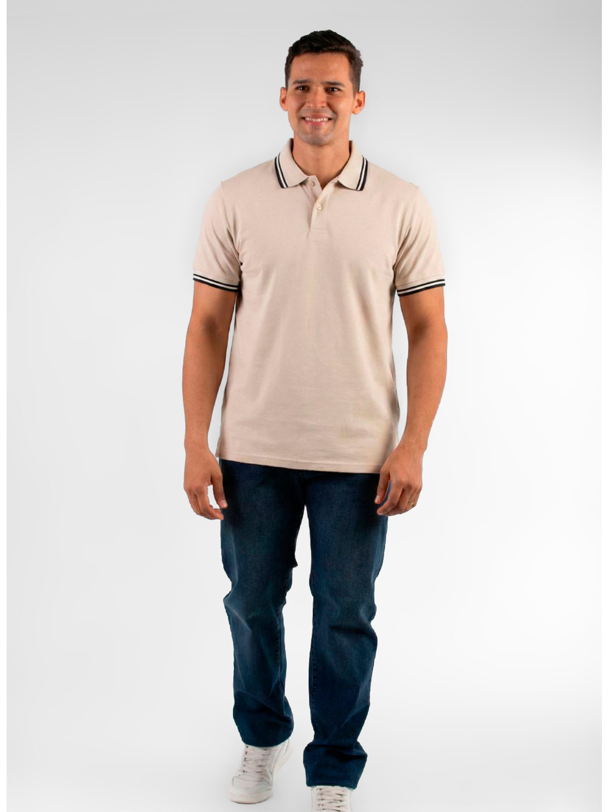 POLO ALGODÓN MANGA CORTA HOMBRE OSCAR DE LA RENTA - 1