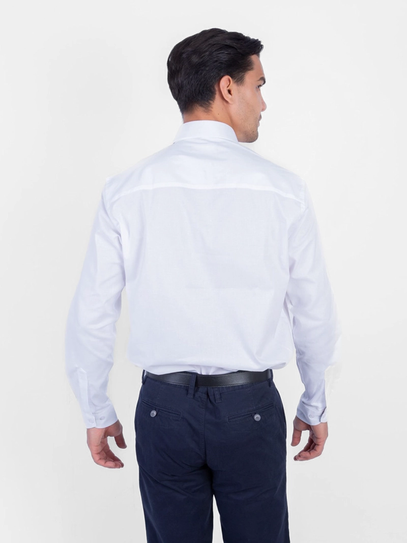 CAMISA MANGA LARGA HOMBRE PIERRE CARDIN ETQ TESSUTO ITALY PC-62702CA - 2