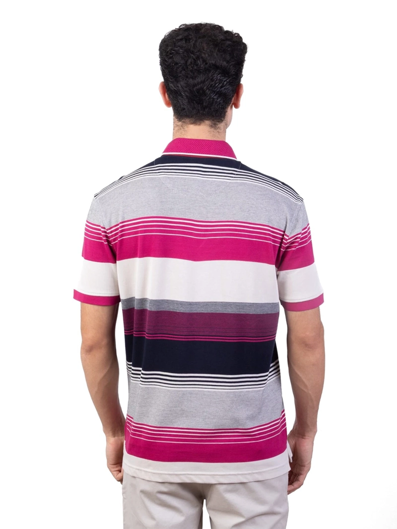 POLO MANGA CORTA ALGODÓN HOMBRE PIERRE CARDIN PIQUE LISTADO - 2