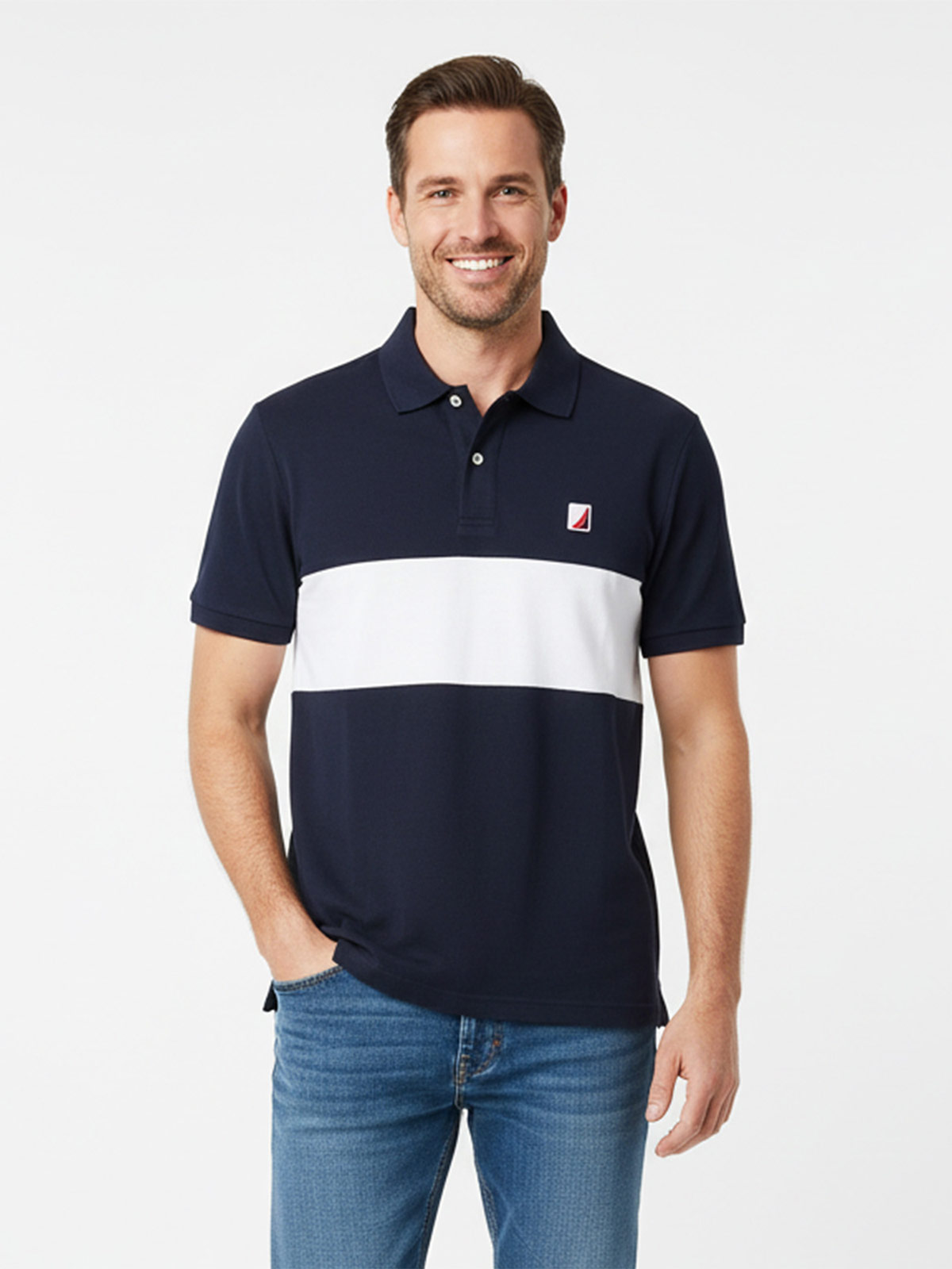 POLO MANGA CORTA HOMBRE NAUTICA - 1