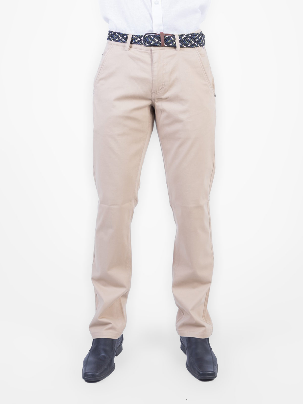 PANTALÓN DRILL HOMBRE PIERRE CARDIN CLÁSICO STRETCH PC-6200PA - 1