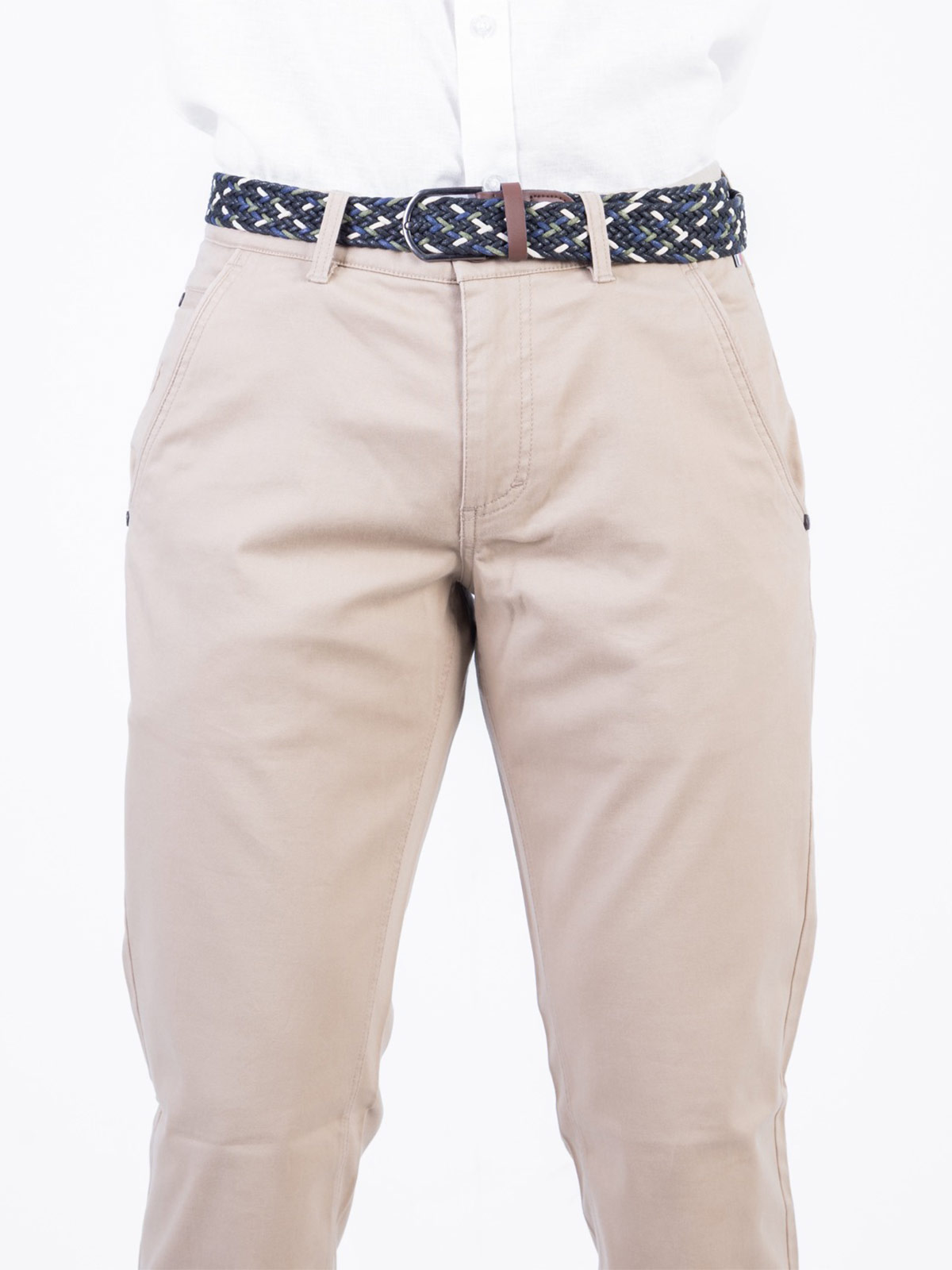 PANTALÓN DRILL HOMBRE PIERRE CARDIN CLÁSICO STRETCH PC-6200PA - 3