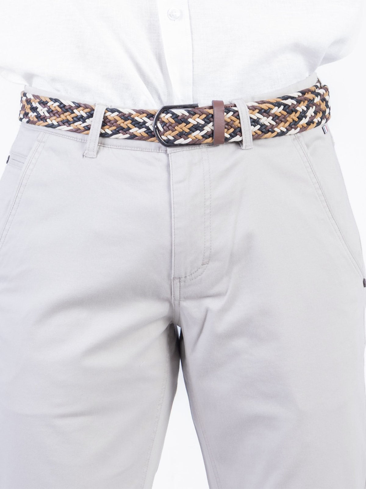 PANTALÓN DRILL HOMBRE PIERRE CARDIN CLÁSICO STRETCH  PC-6200PA - 3