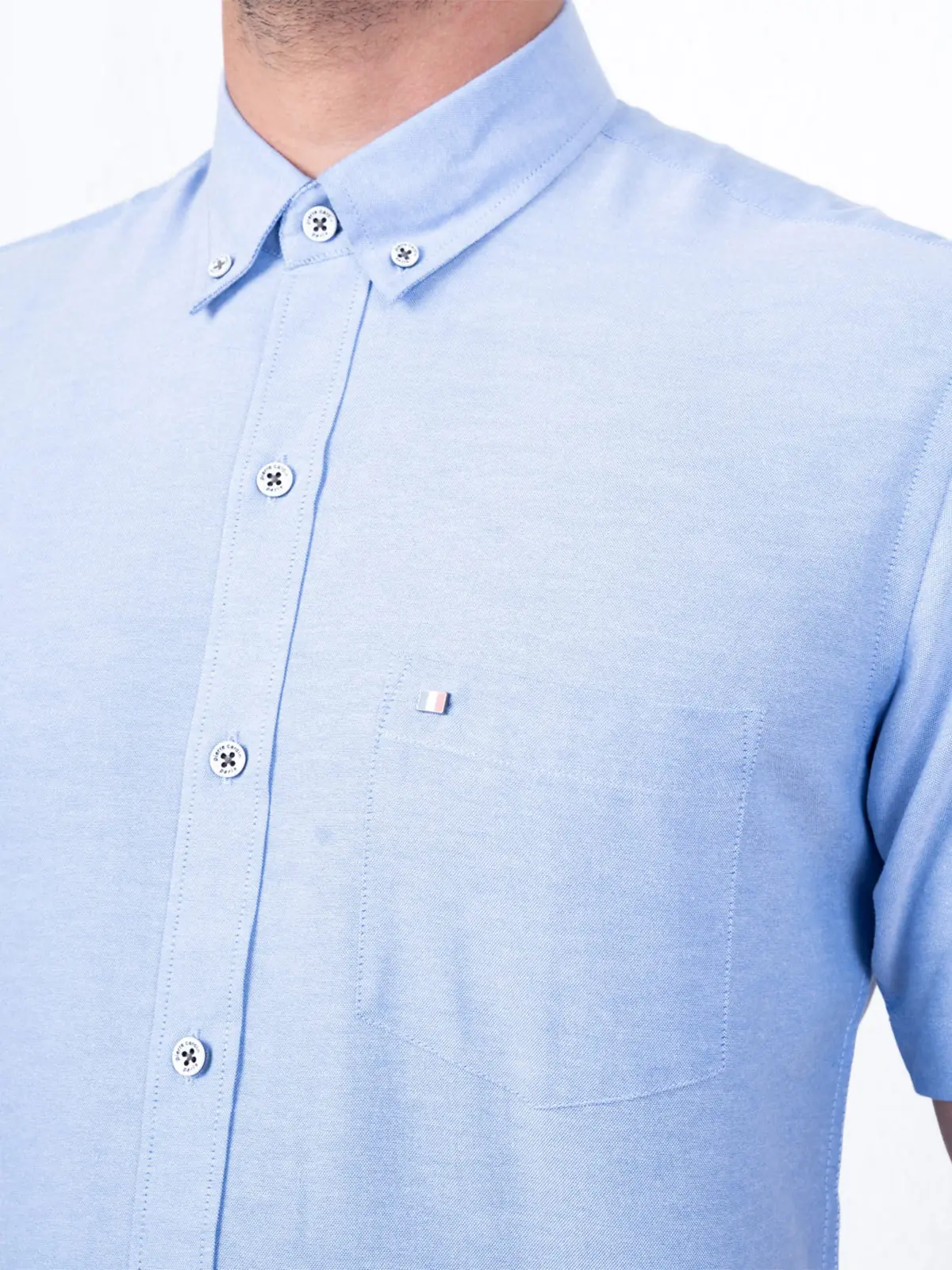 CAMISA MANGA CORTA ALGODÓN HOMBRE PIERRE CARDIN OXFORD - 3