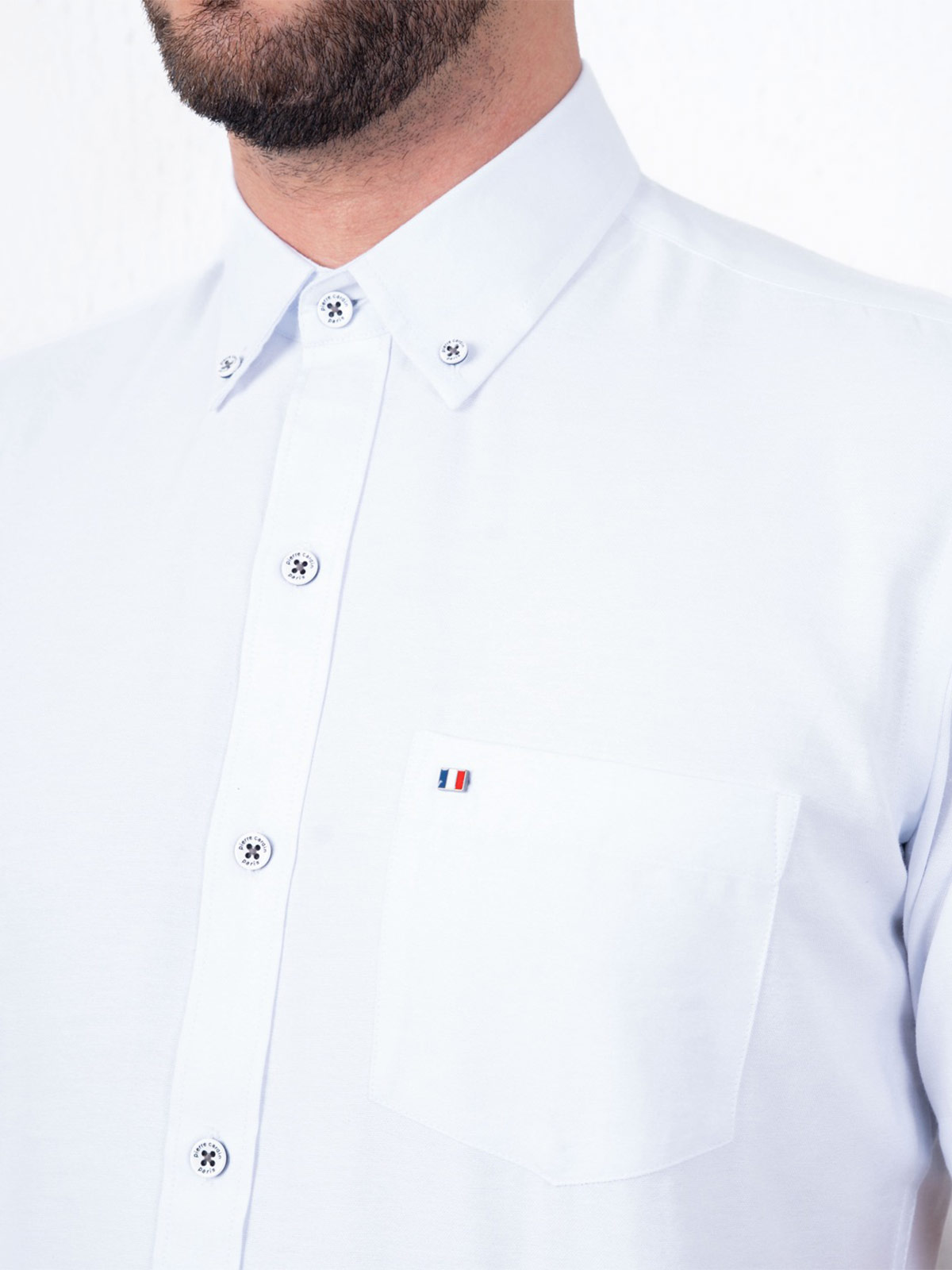 CAMISA MANGA CORTA ALGODÓN HOMBRE PIERRE CARDIN OXFORD - 3