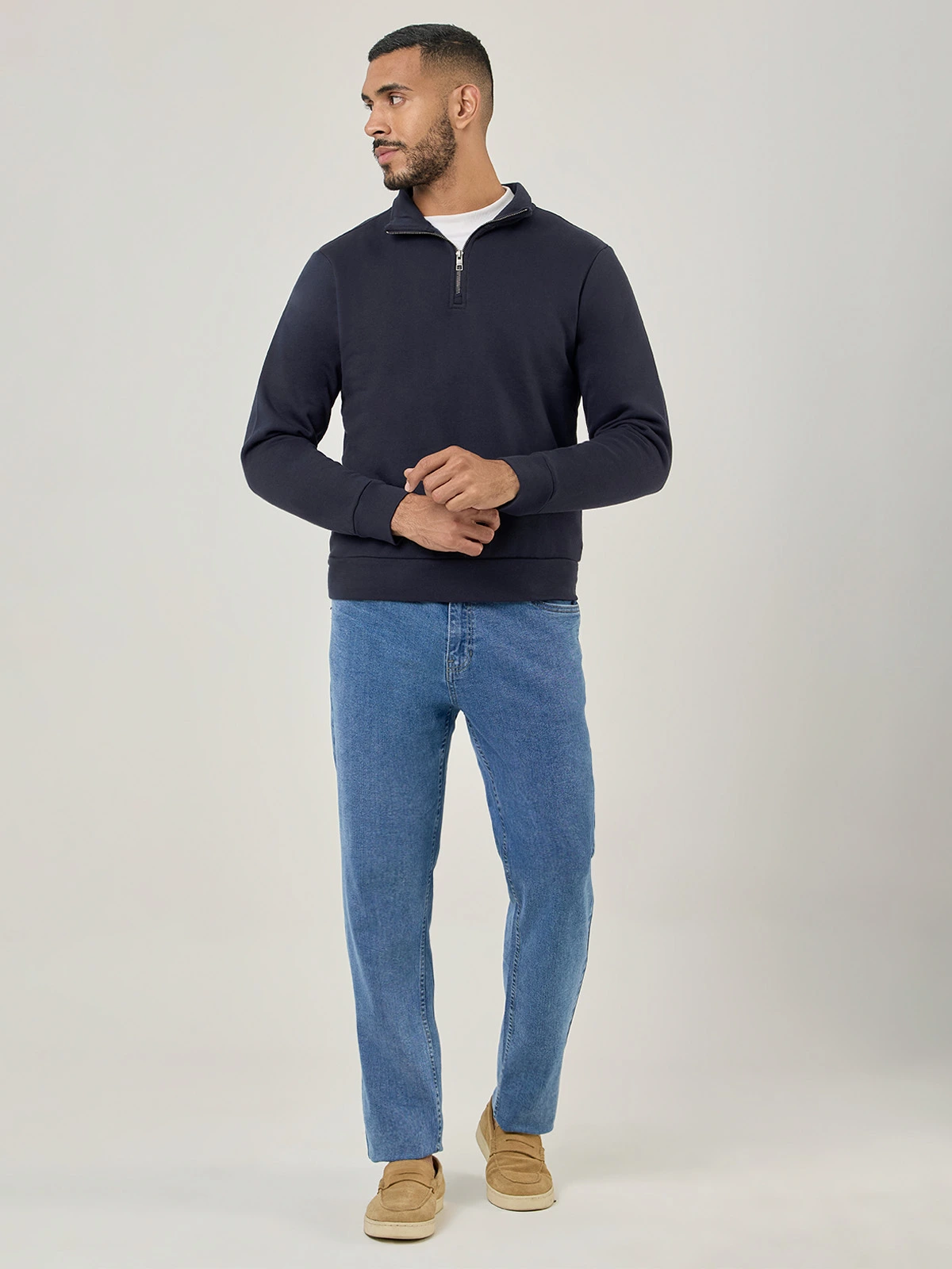 POLERA ALGODÓN HOMBRE MARQUIS HALF ZIPPER - 5
