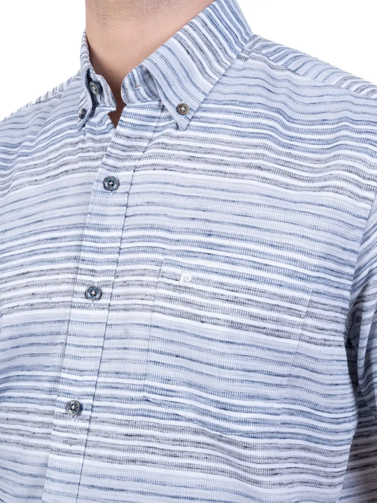 CAMISA MANGA CORTA LINO HOMBRE PIERRE CARDIN - 3