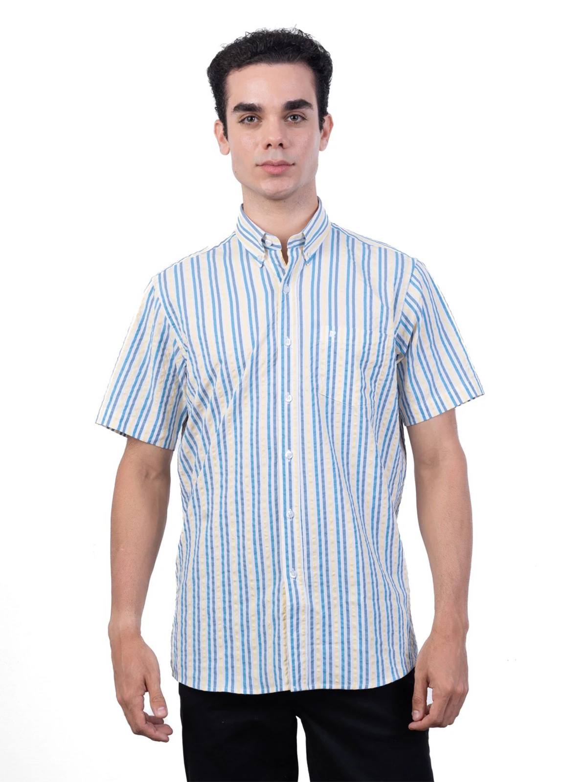 CAMISA MANGA CORTA ALGODÓN HOMBRE PIERRE CARDIN - 1