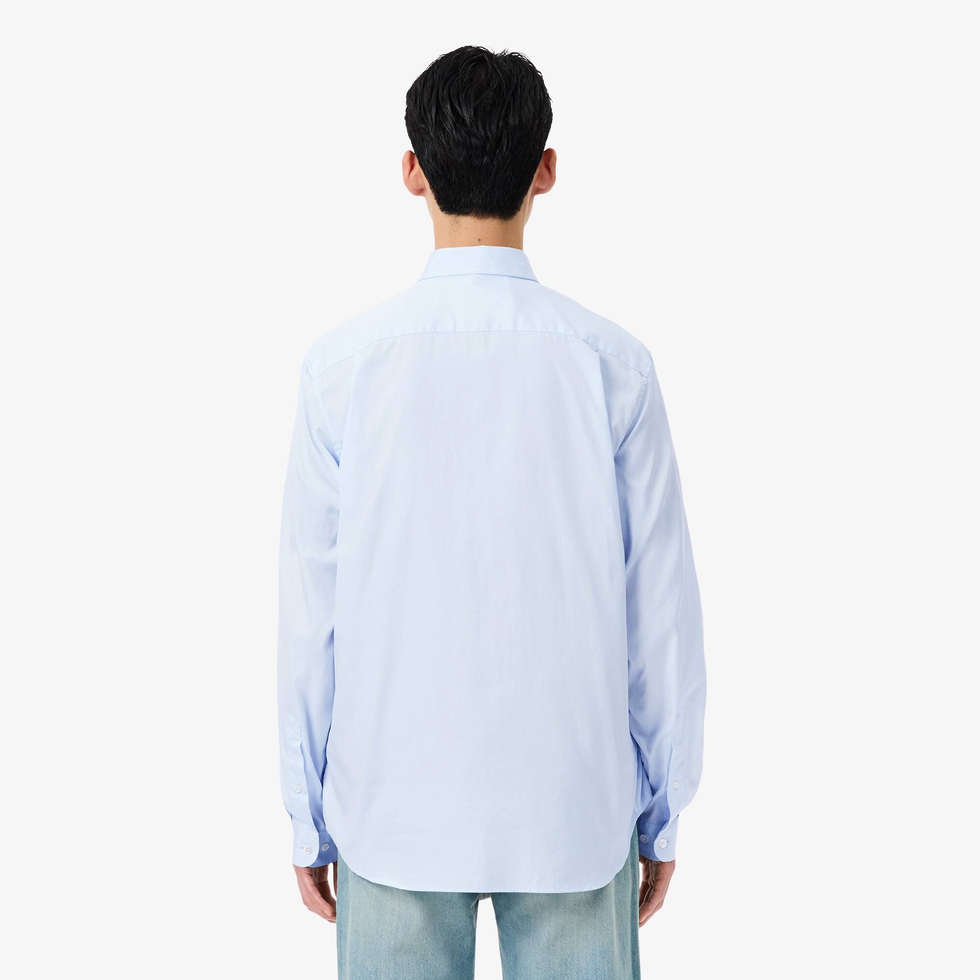 CAMISA MANGA LARGA ALGODÓN HOMBRE LACOSTE CH2933 BLANCO - 3
