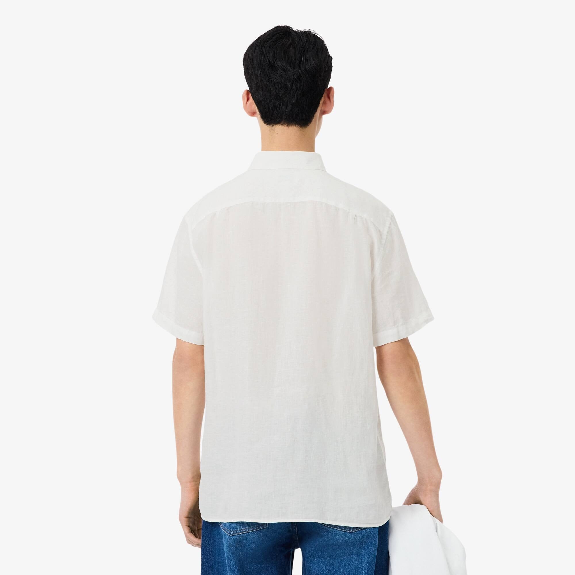 CAMISA MANGA CORTA HOMBRE LACOSTE CH5699 BLANCO - 3