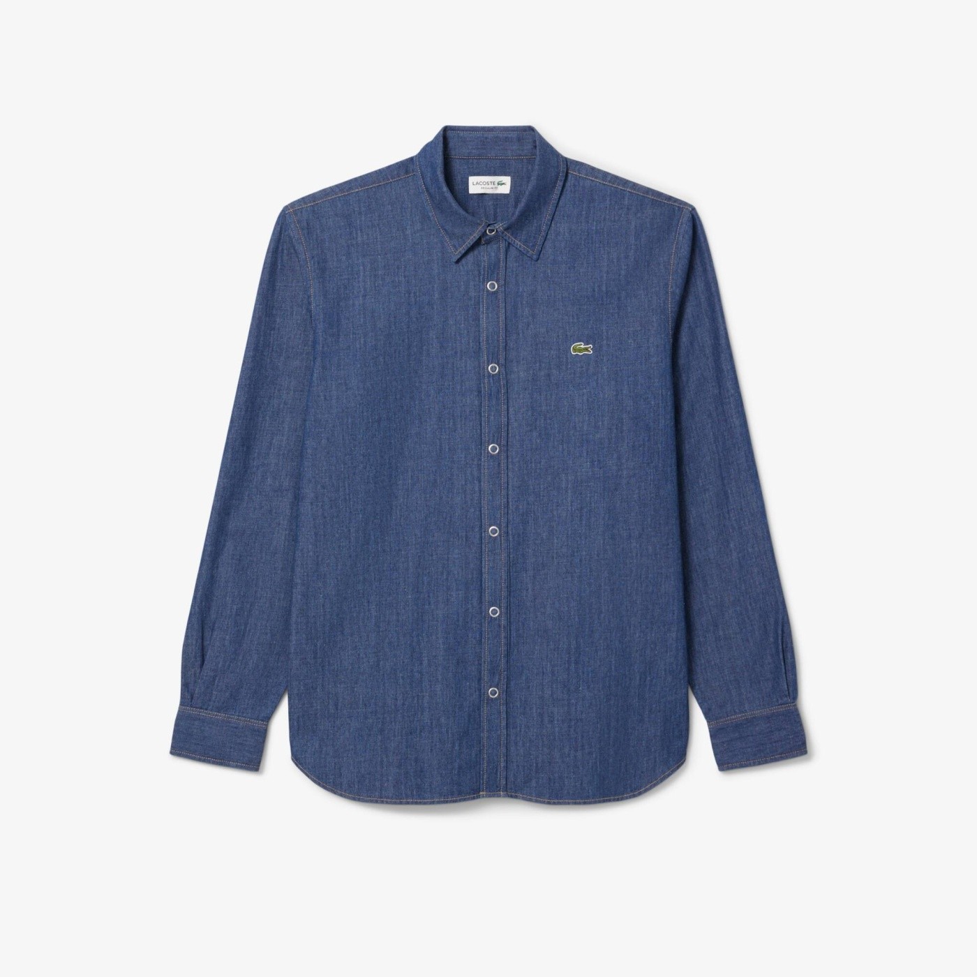 CAMISA MANGA LARGA ALGODÓN HOMBRE LACOSTE CH9084 AZUL - 2