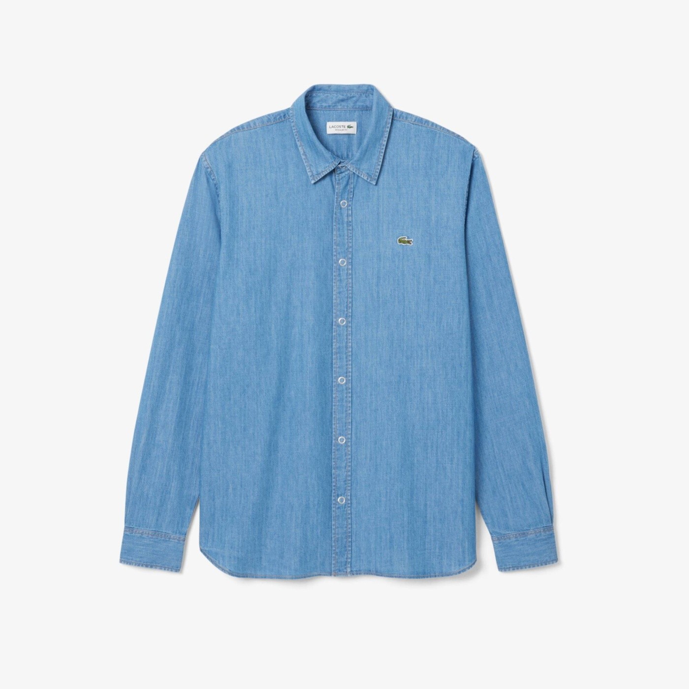 CAMISA MANGA LARGA ALGODÓN HOMBRE LACOSTE CH9084 AZUL - 2