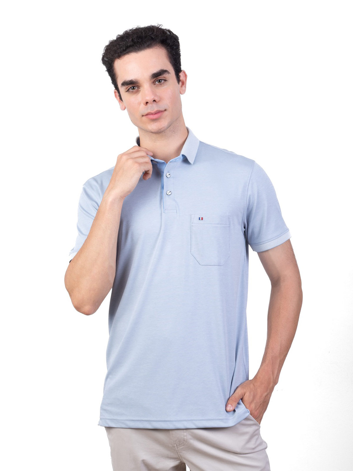 POLO MANGA CORTA ALGODÓN HOMBRE PIERRE CARDIN - 1