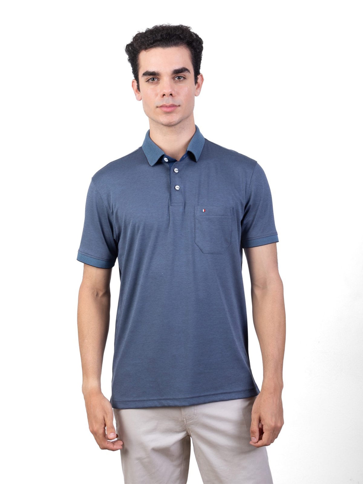 POLO MANGA CORTA ALGODÓN HOMBRE PIERRE CARDIN - 1