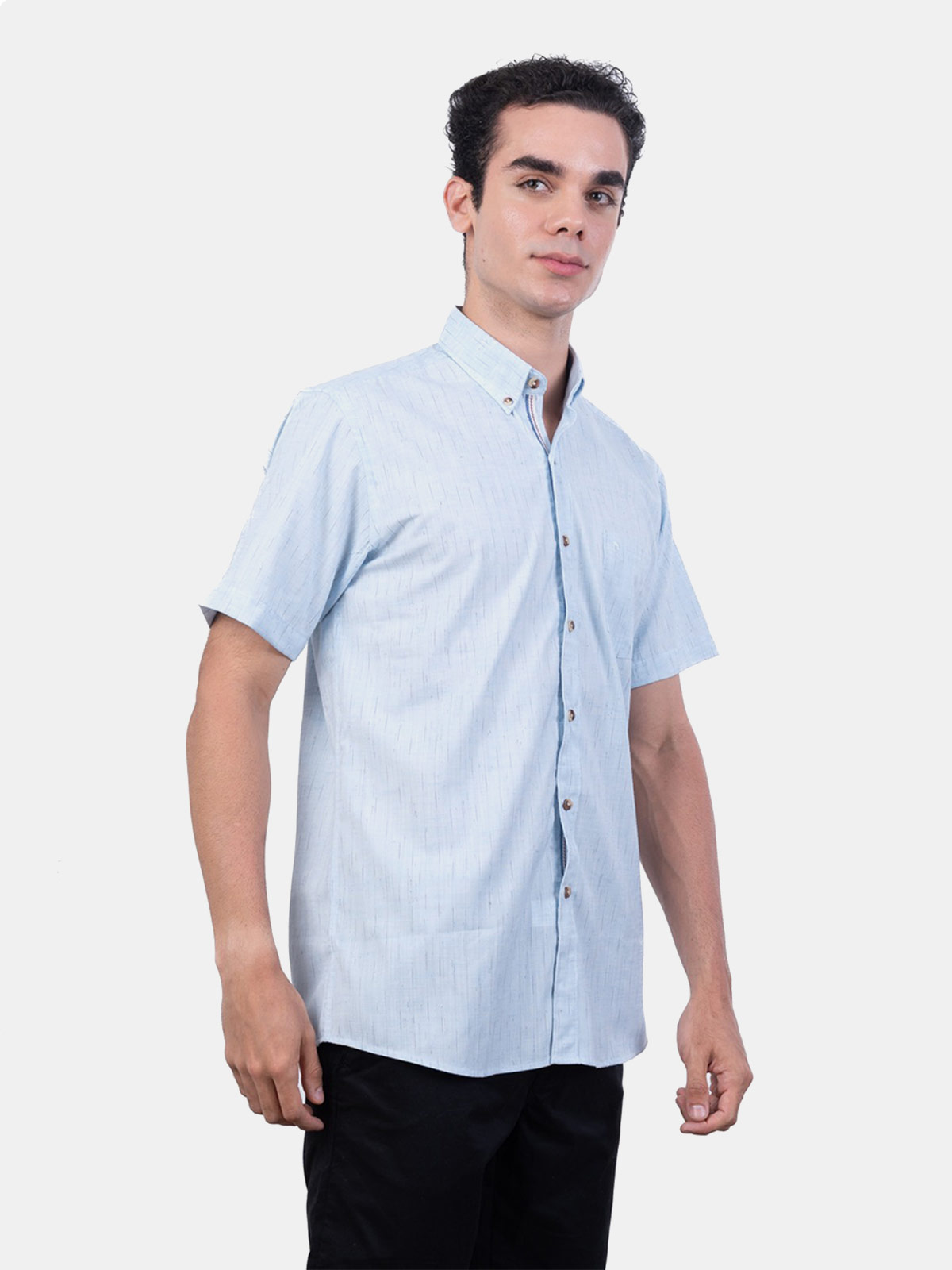 CAMISA MANGA CORTA HOMBRE PIERRE CARDIN ETQ LINEN COLLECTION PC-62405CA - 3