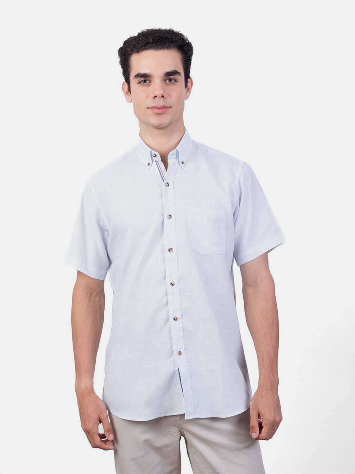 CAMISA MANGA CORTA LINO HOMBRE PIERRE CARDIN - 3
