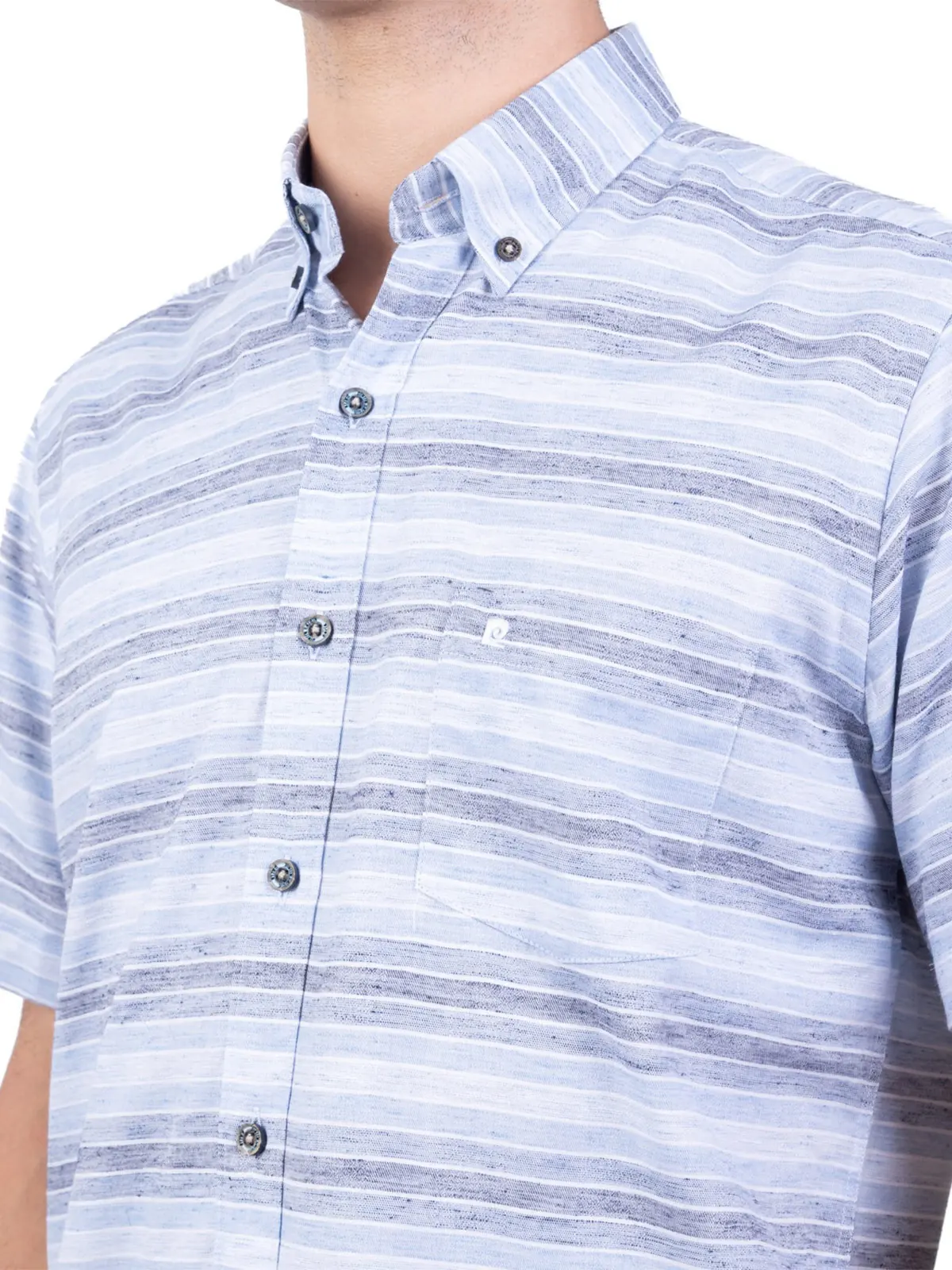 CAMISA MANGA CORTA HOMBRE PIERRE CARDIN CUELLO AMERICANO - 3