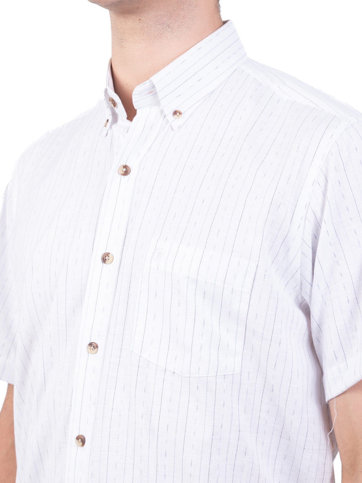 CAMISA MANGA CORTA HOMBRE PIERRE CARDIN CUELLO AMERICANO - 3