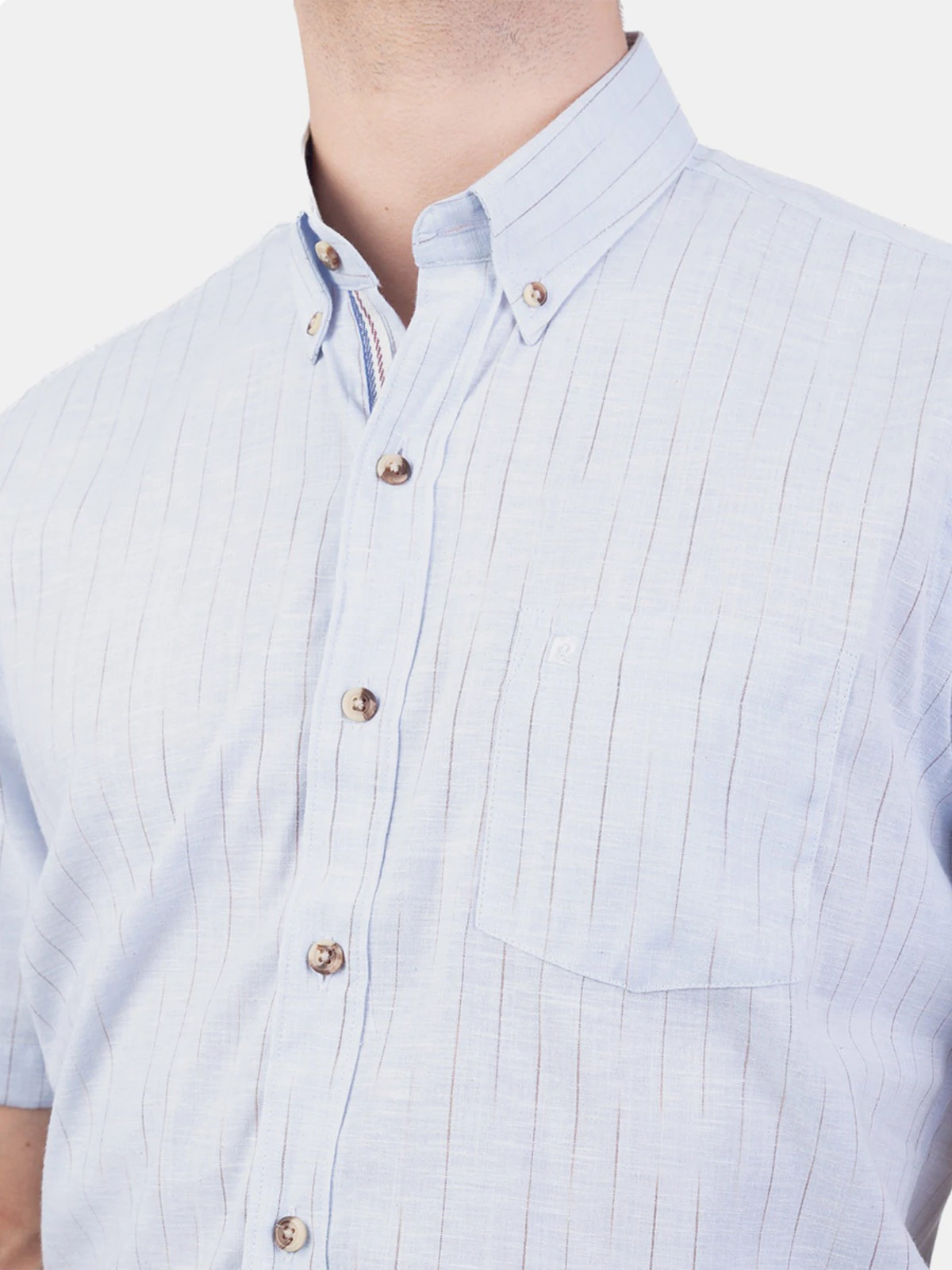 CAMISA MANGA CORTA HOMBRE PIERRE CARDIN LINEN COLLECTION PC-62409CA - 4