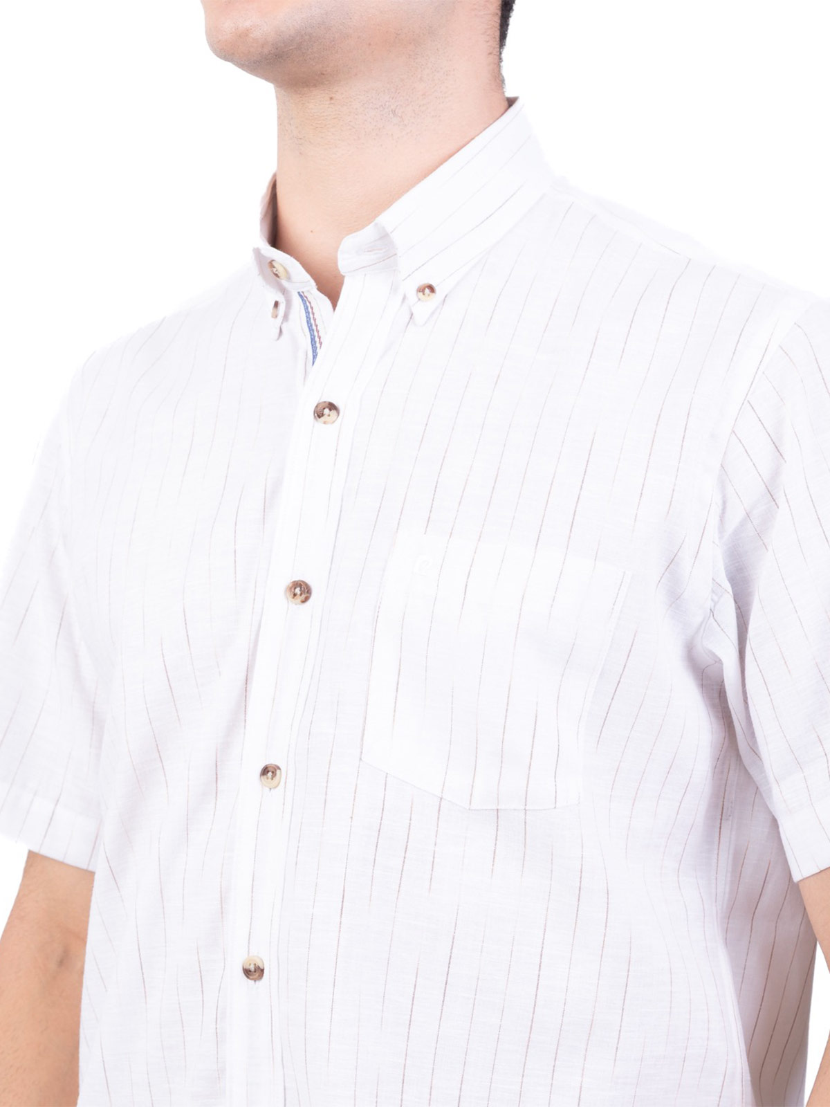 CAMISA MANGA CORTA HOMBRE PIERRE CARDIN LINEN COLLECTION PC-62409CA - 3
