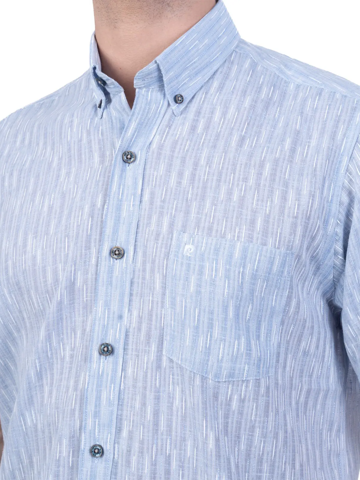 CAMISA MANGA CORTA HOMBRE PIERRE CARDIN CUELLO AMERICANO - 3