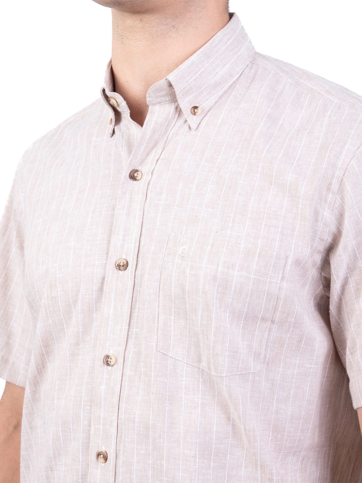 CAMISA MANGA CORTA LINO HOMBRE PIERRE CARDIN - 3