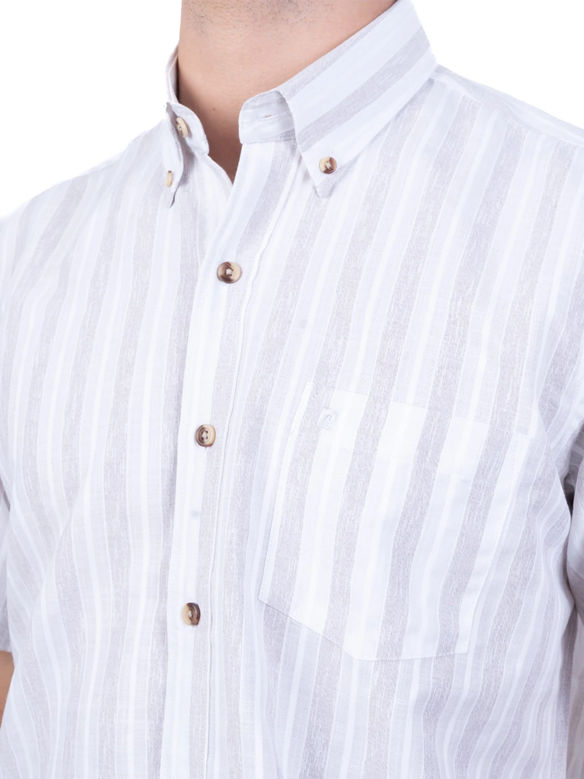 CAMISA MANGA CORTA LINO HOMBRE PIERRE CARDIN - 3