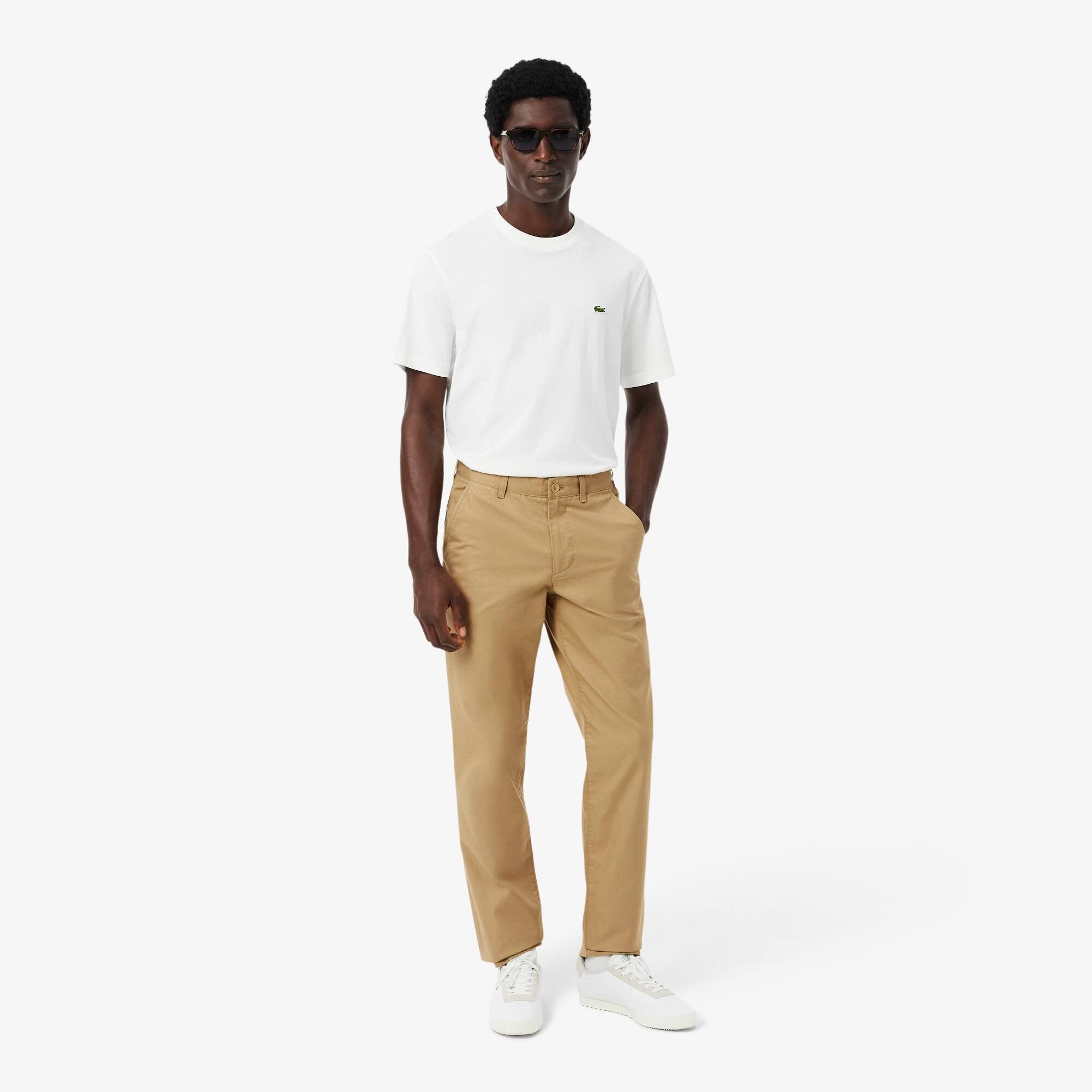 PANTALÓN REGULAR HOMBRE LACOSTE HH3332 BEIGE - 1
