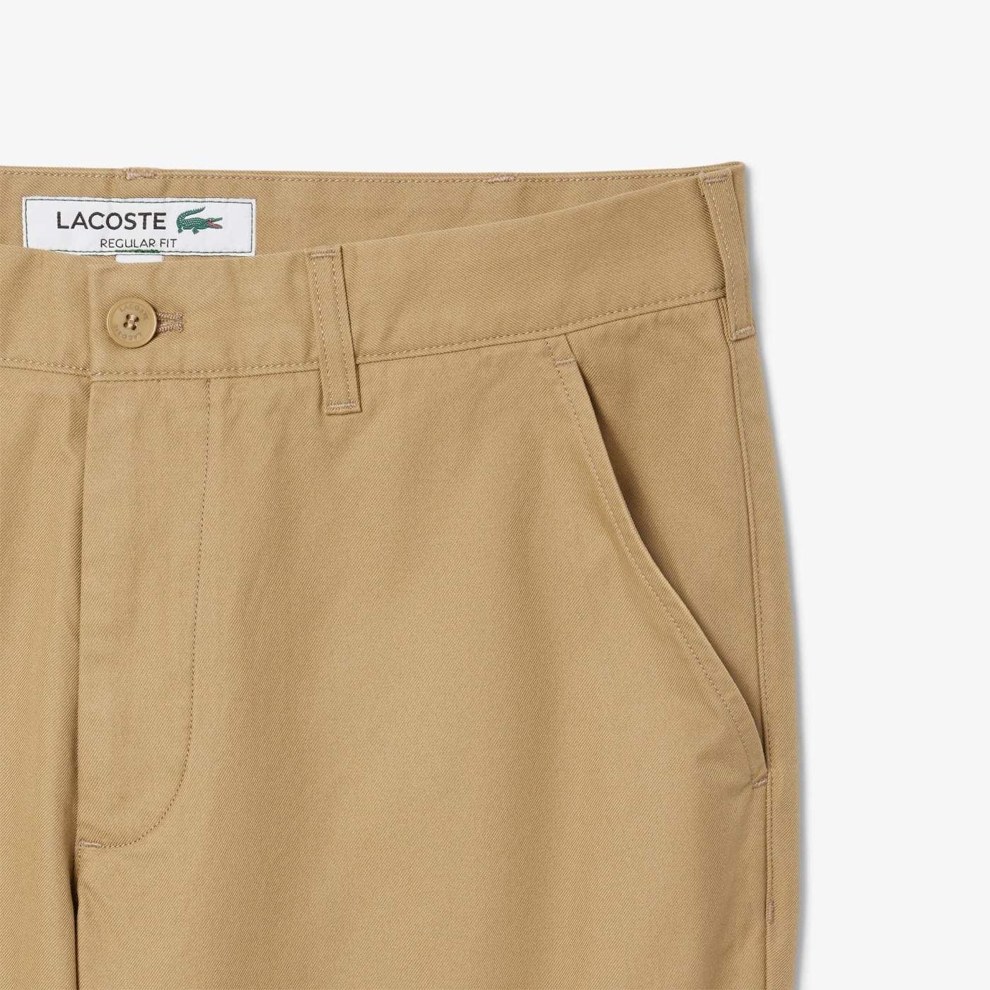 PANTALÓN REGULAR HOMBRE LACOSTE HH3332 BEIGE - 4