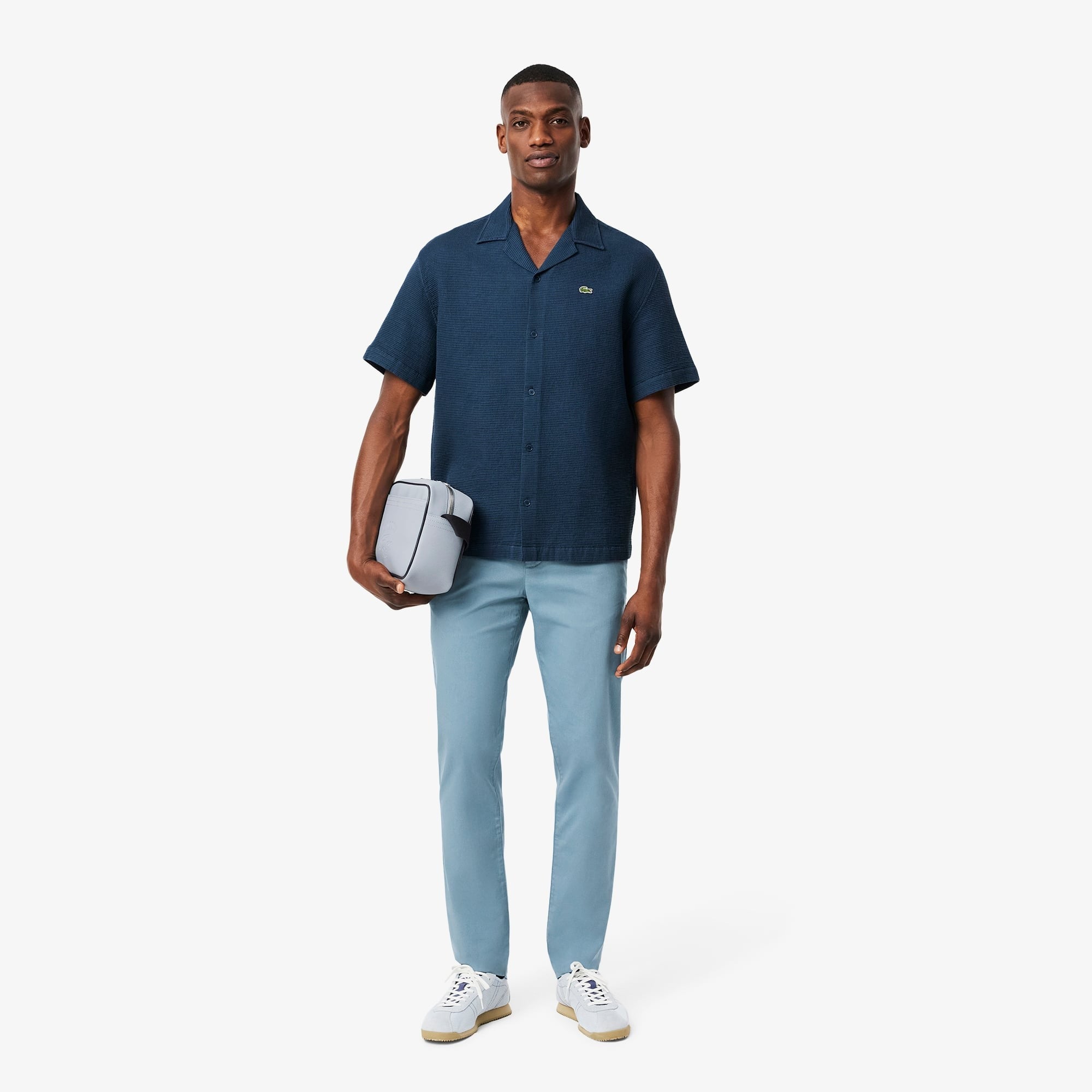 PANTALÓN SLIM HOMBRE LACOSTE HH3463 VERDE - 1