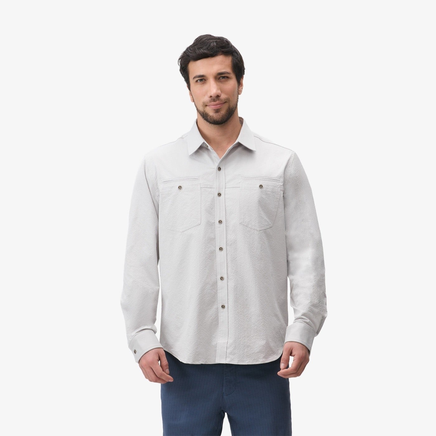 CAMISA MANGA LARGA ALGODÓN HOMBRE JOHN HOLDEN SPT JAM 9CS236 - 1
