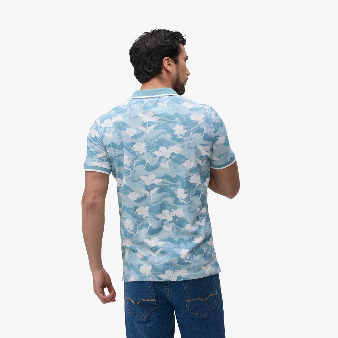 POLO MANGA CORTA ALGODÓN HOMBRE JOHN HOLDEN BXFULLC FOX EJ1211 - 3