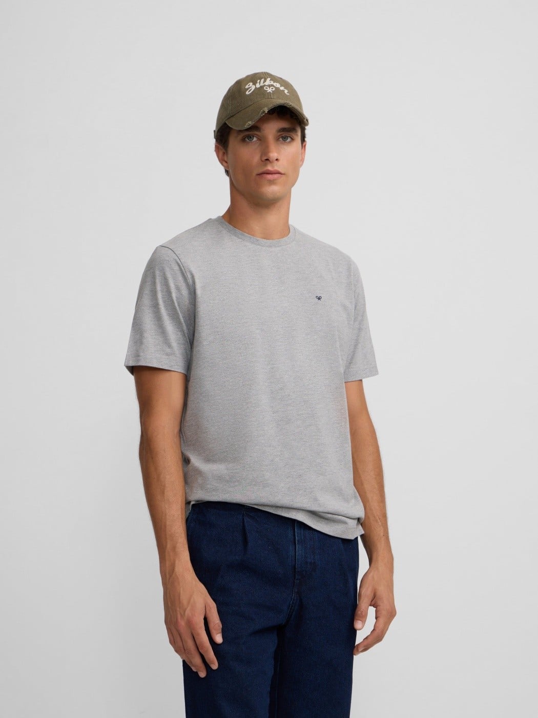 POLO MANGA CORTA ALGODÓN HOMBRE SILBON MINILOGO - 1
